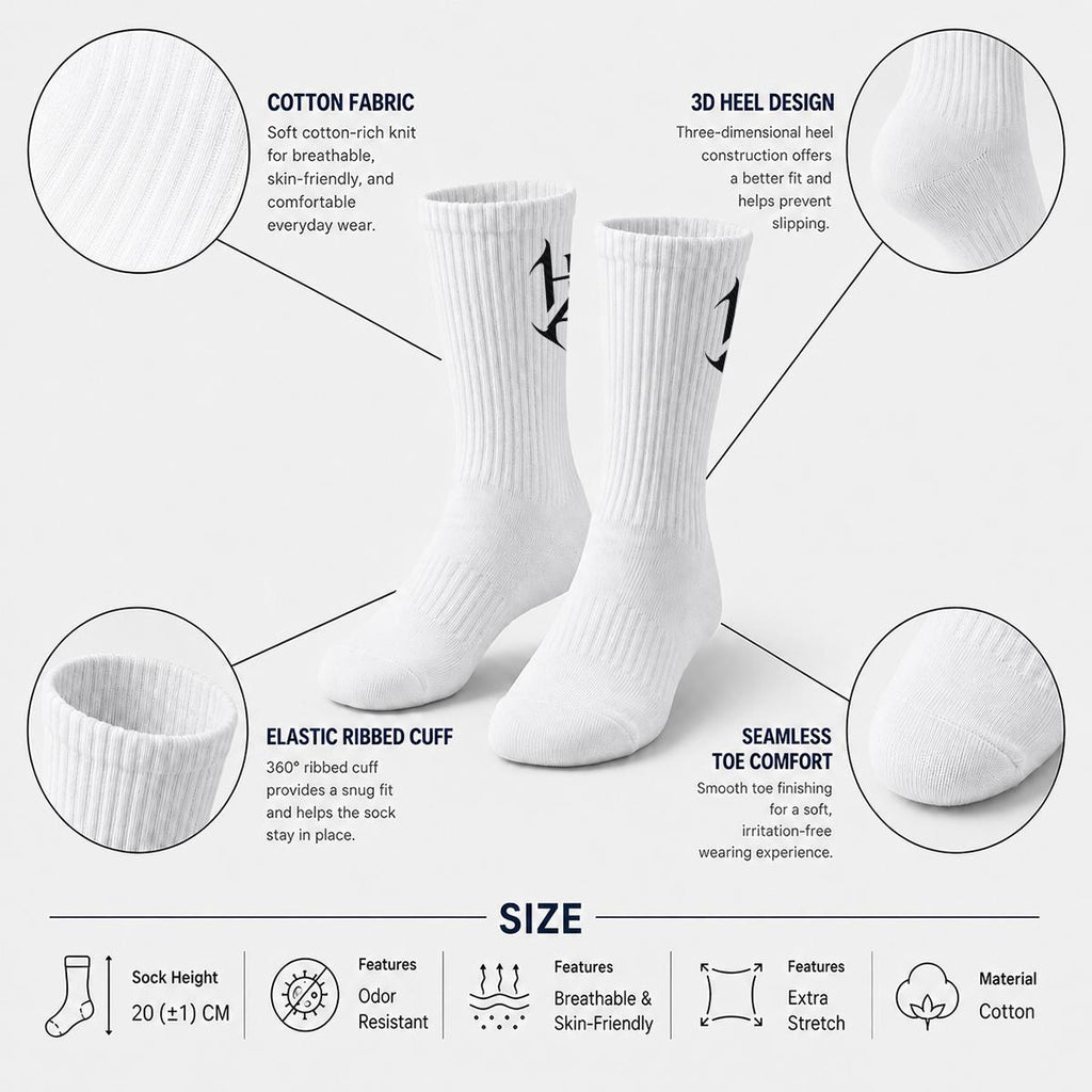HazeAllure embroidered socks