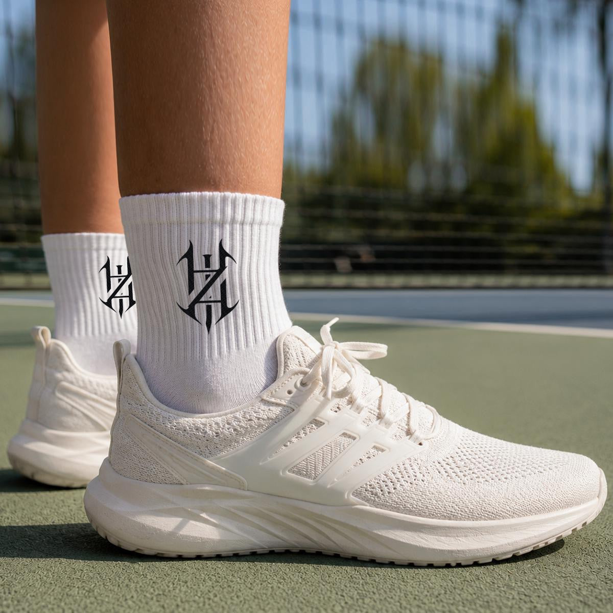 HazeAllure embroidered Mid-Socks