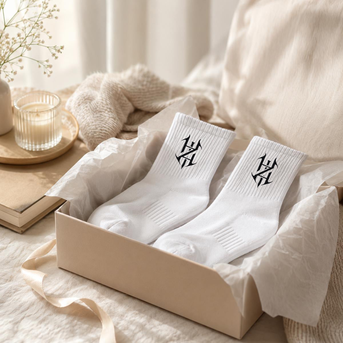 HazeAllure embroidered Mid-Socks