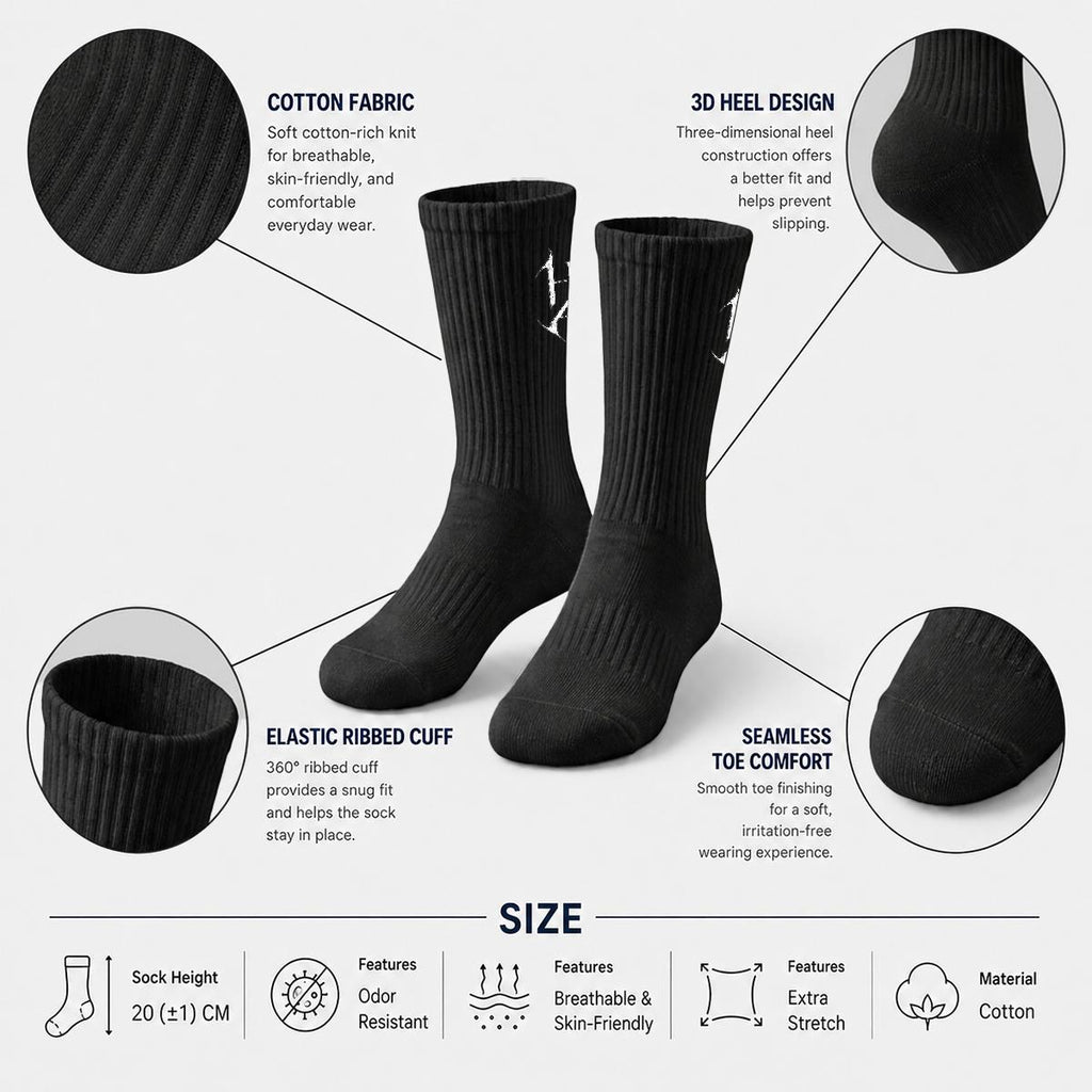 HazeAllure embroidered socks